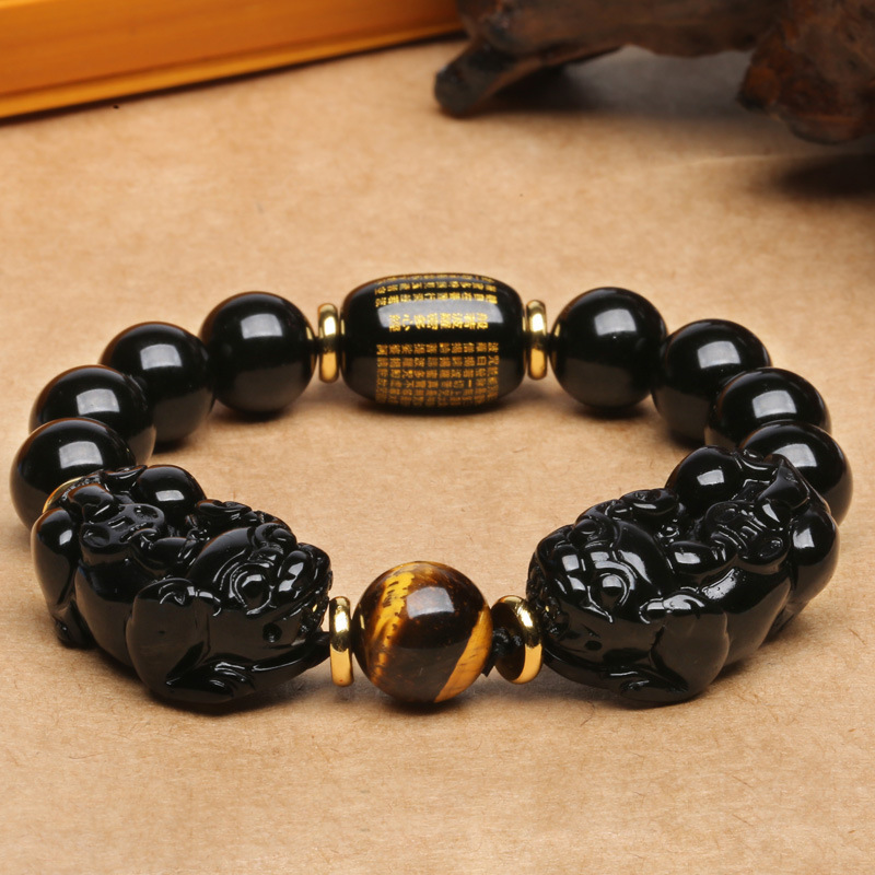 7:【 double 】 black PI xiu   color round bead 10mm