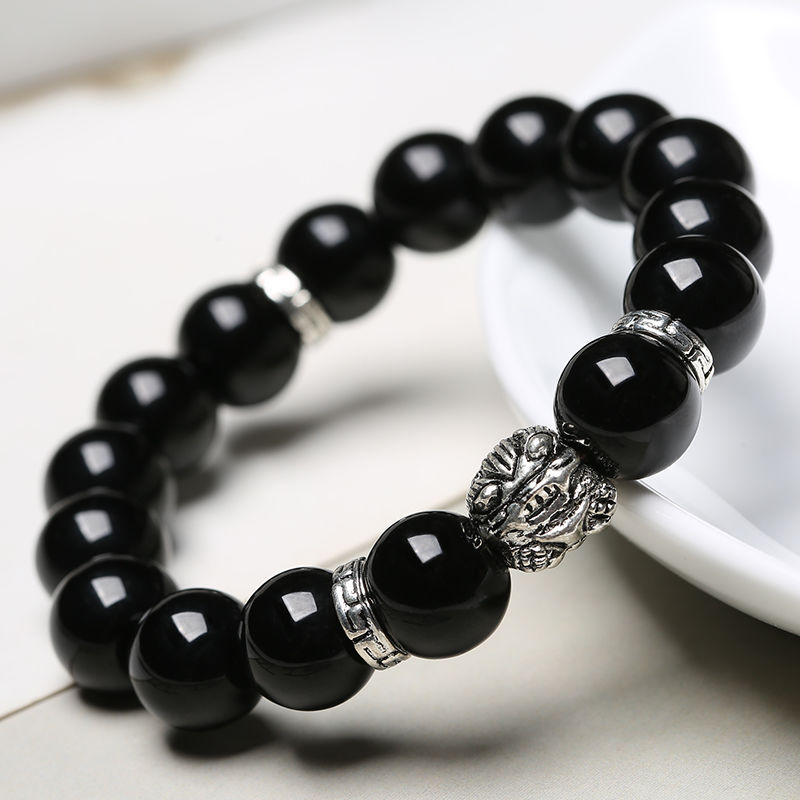 2:Obsidian PI xiu ball bracelet