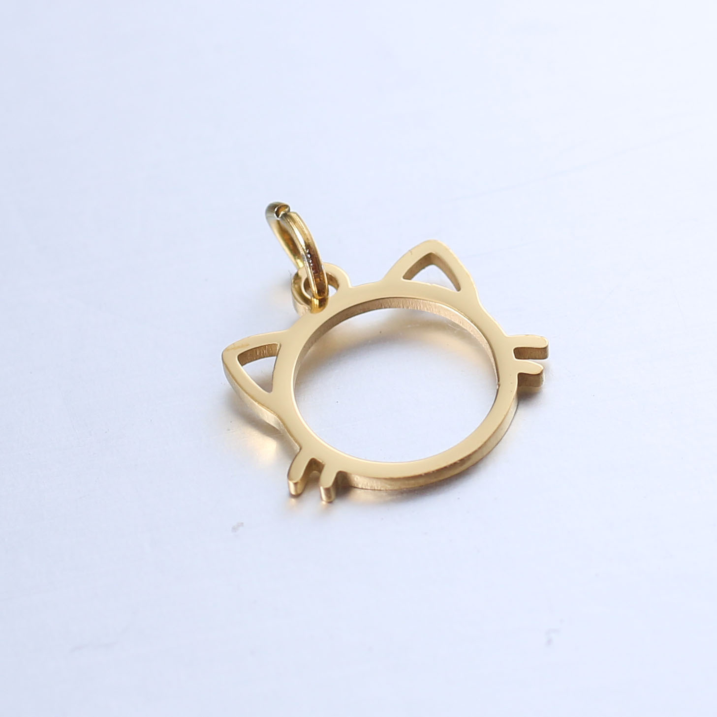 1:Enclosed Jump ring, ( 0.8*5mm ) gold ( furnace vacuum Metallizing )