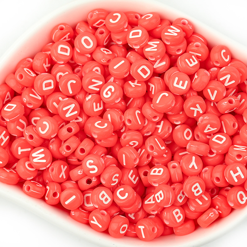 Red with white letters in a pack of 100,