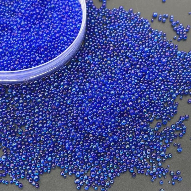 Magic sapphire glass beads 450 grams