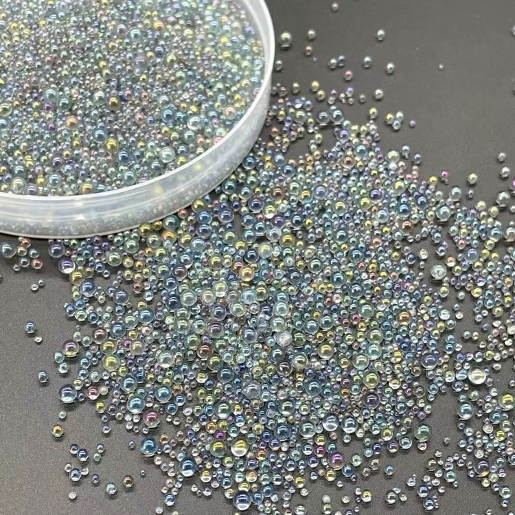 Magic color grey glass beads 450 grams