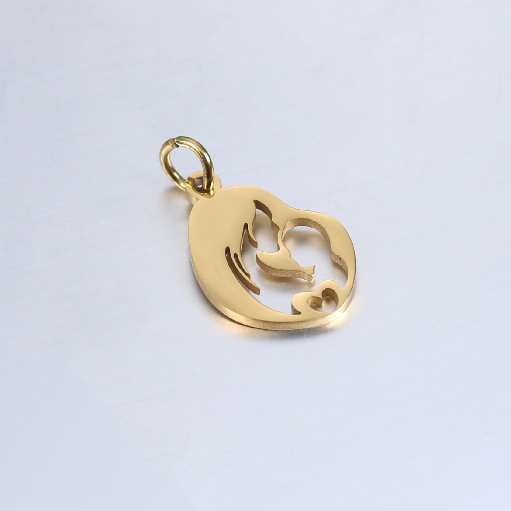 1:Enclosed Jump Ring,( 0.8*5mm ) gold ( furnace vacuum Metallizing )