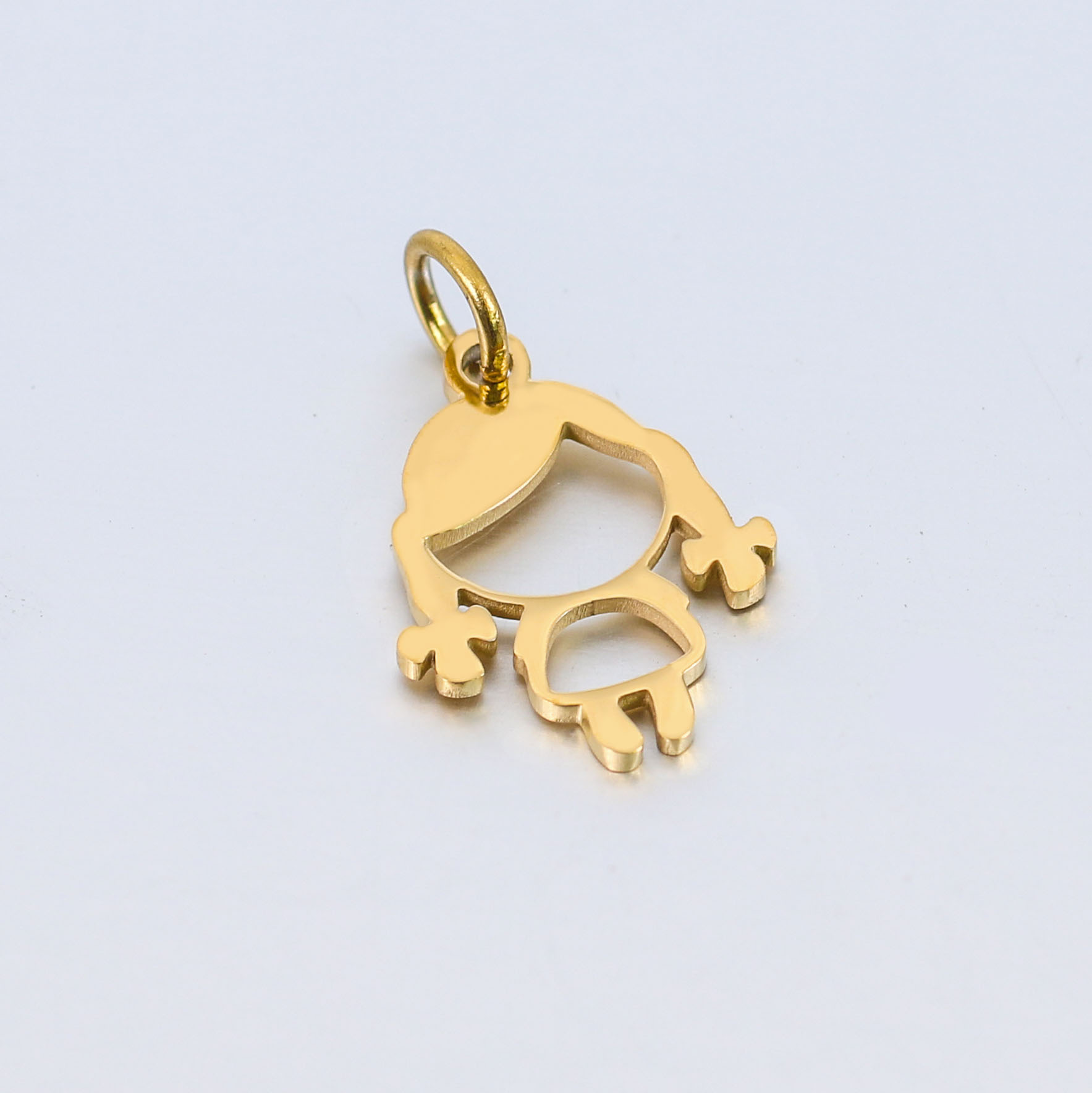 1:Golden, with with jump ring, ( 0.8*5mm )