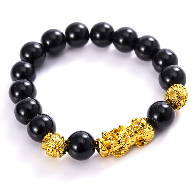 12mm obsidian gold beads in preserved color