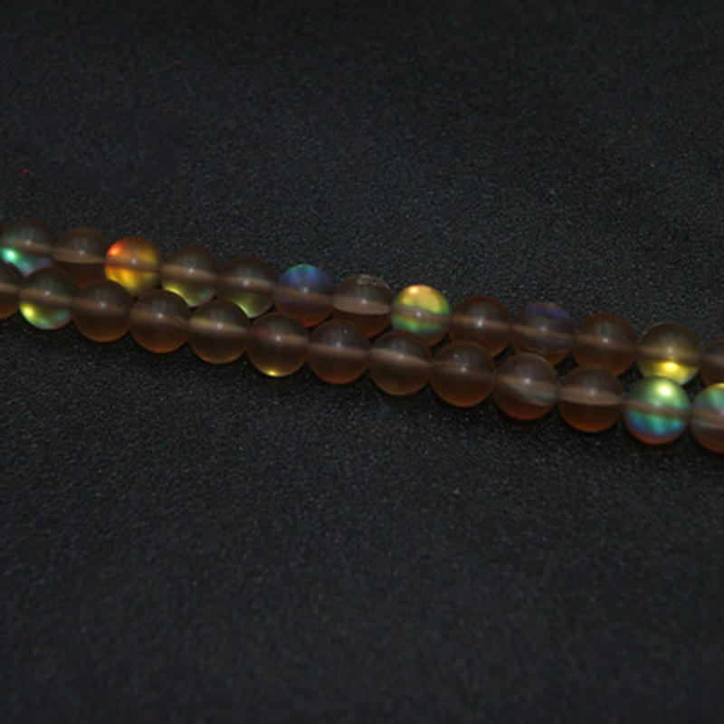 Brown 6MM, 62 beads
