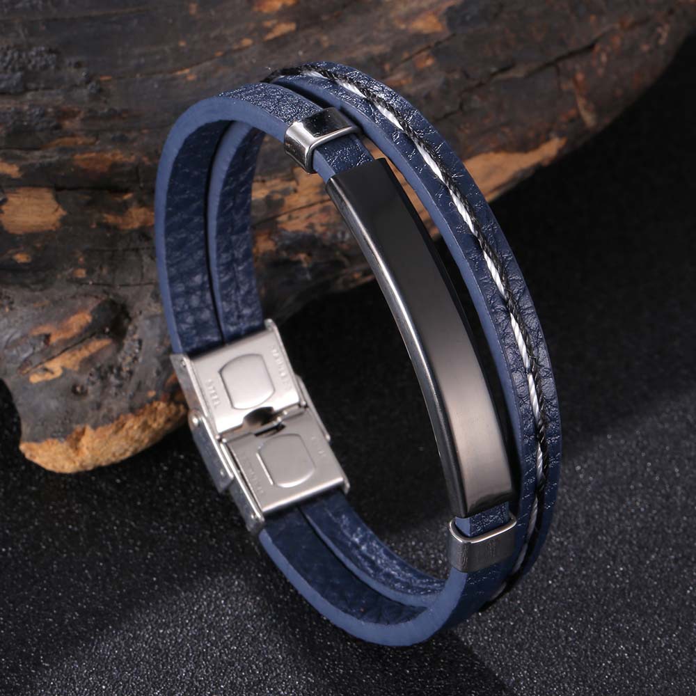 Blue leather [black]: 165mm