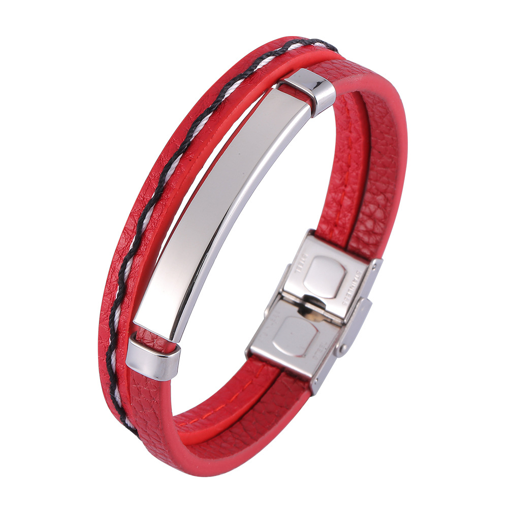 1:Red Leather[Steel Color]
