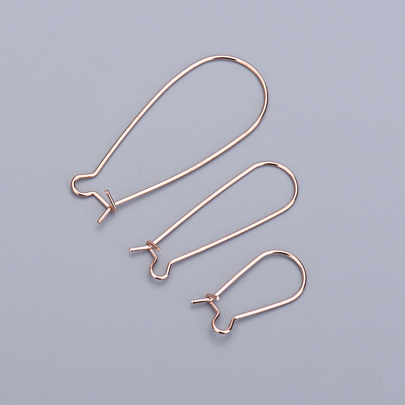 rose gold color plated 25x10mm