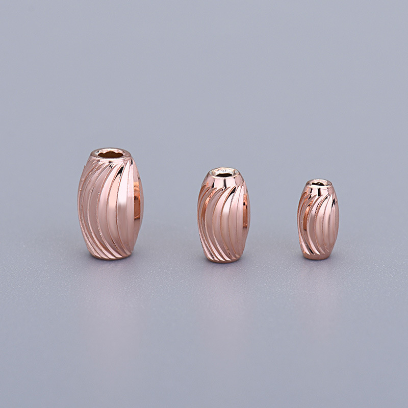 rose gold color plated 4mm