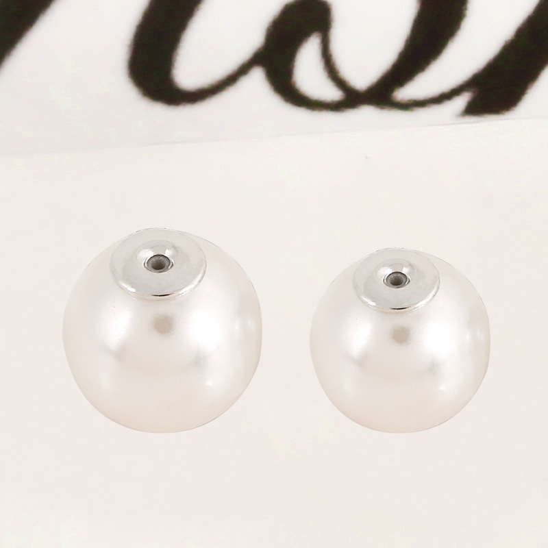 White K rice pearl earplug pearl diameter 16mm