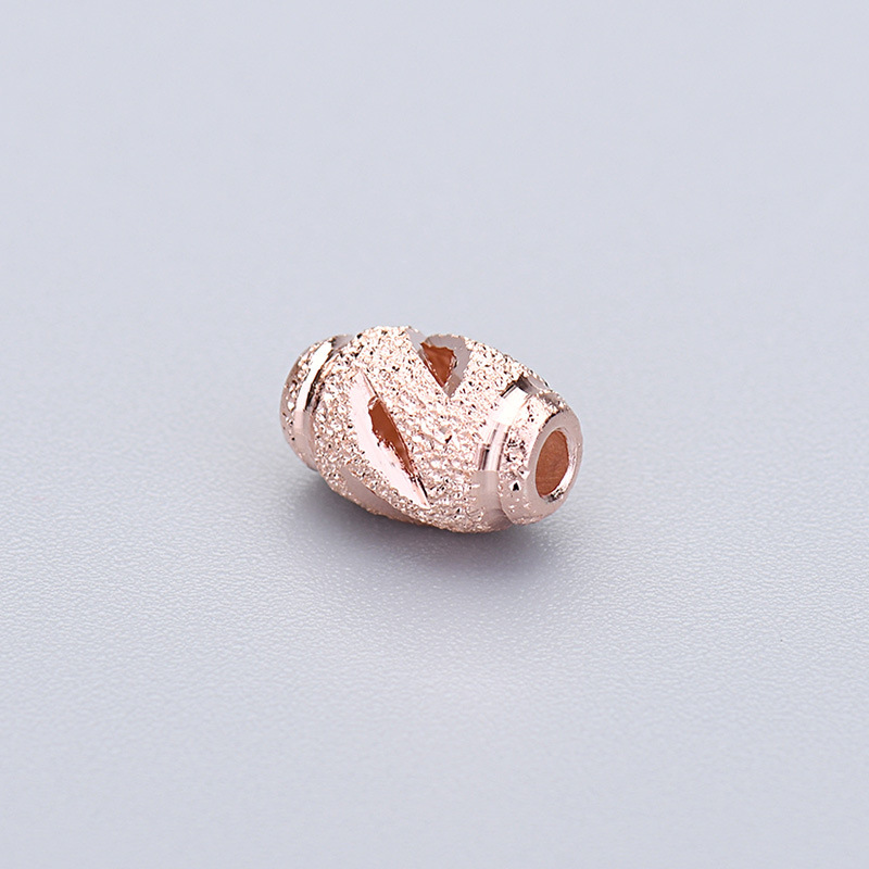 rose gold color plated 5mm