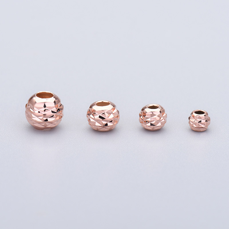 rose gold color plated 7mm
