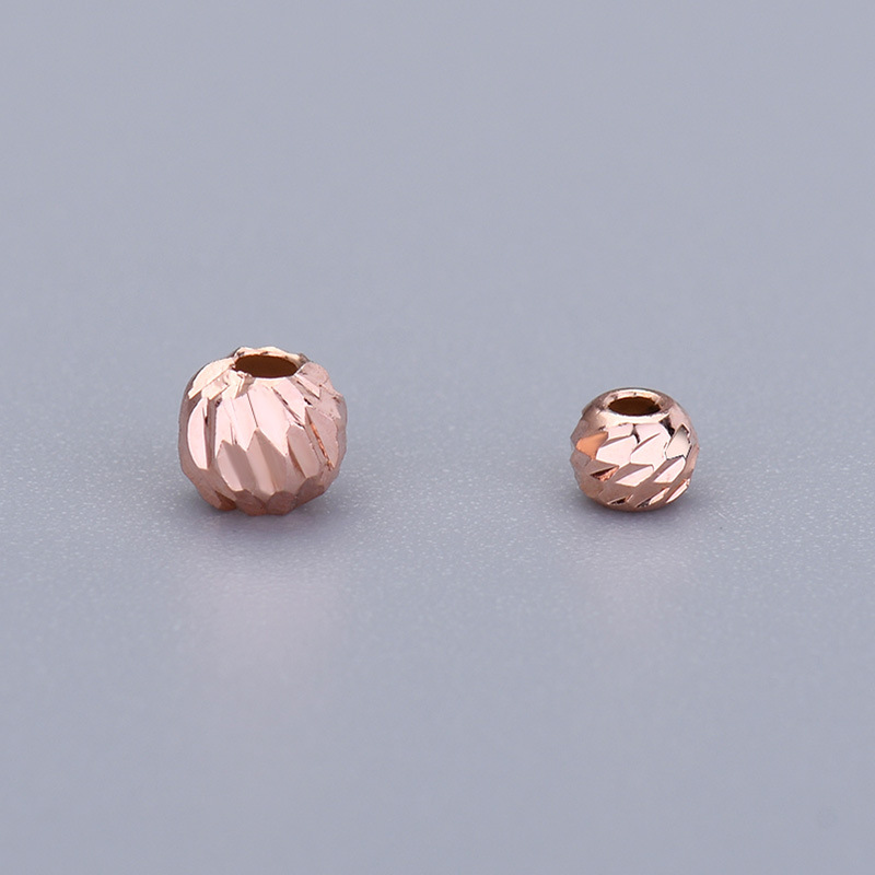 rose gold color plated 3mm
