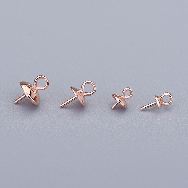 rose gold color plated 5mm