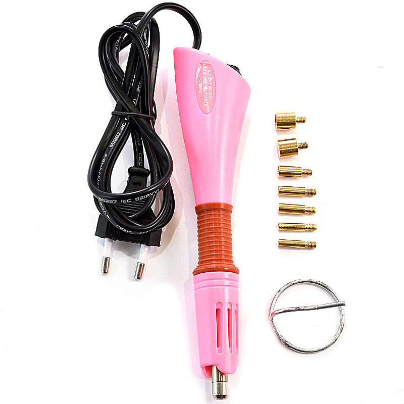 Pink European standard round plug