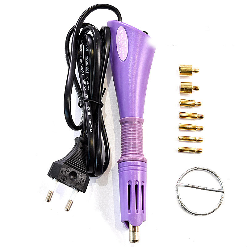 Purple European standard round plug