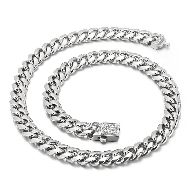 steel colour necklace:450*10mm