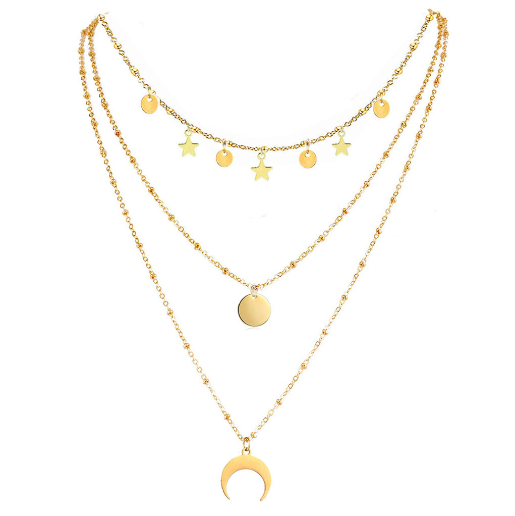 6:3 - layer necklace gold