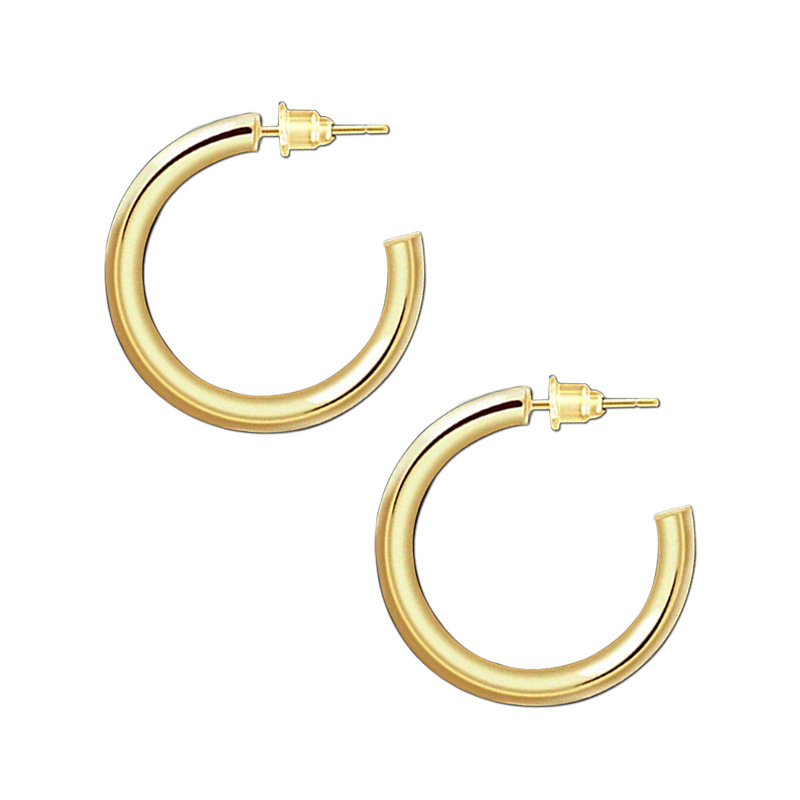 Gold earrings 5mmX50mm