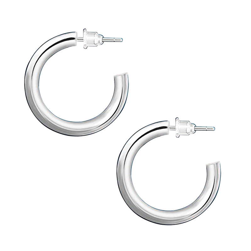 2:Silver earrings 5mmX50mm