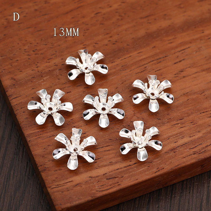 8:D silver color plated 13mm
