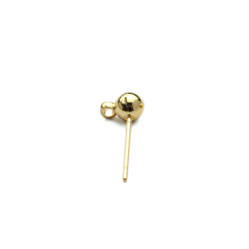 3mm, 14K gold plated