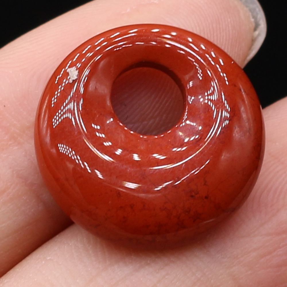 Red Jasper diameter 18mm-hole 5.5mm