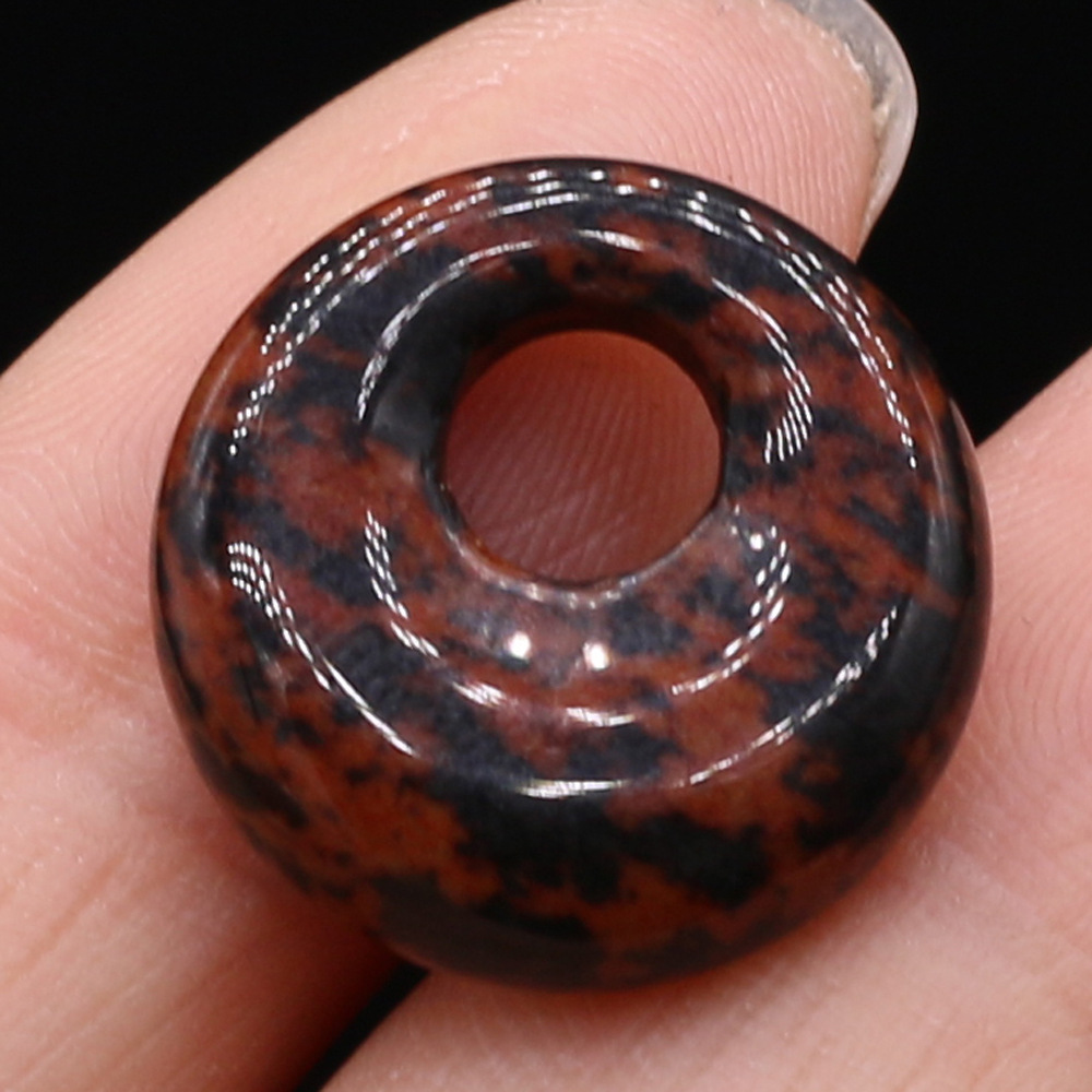 Mahogany Obsidian diameter 18mm-hole 5.5mm
