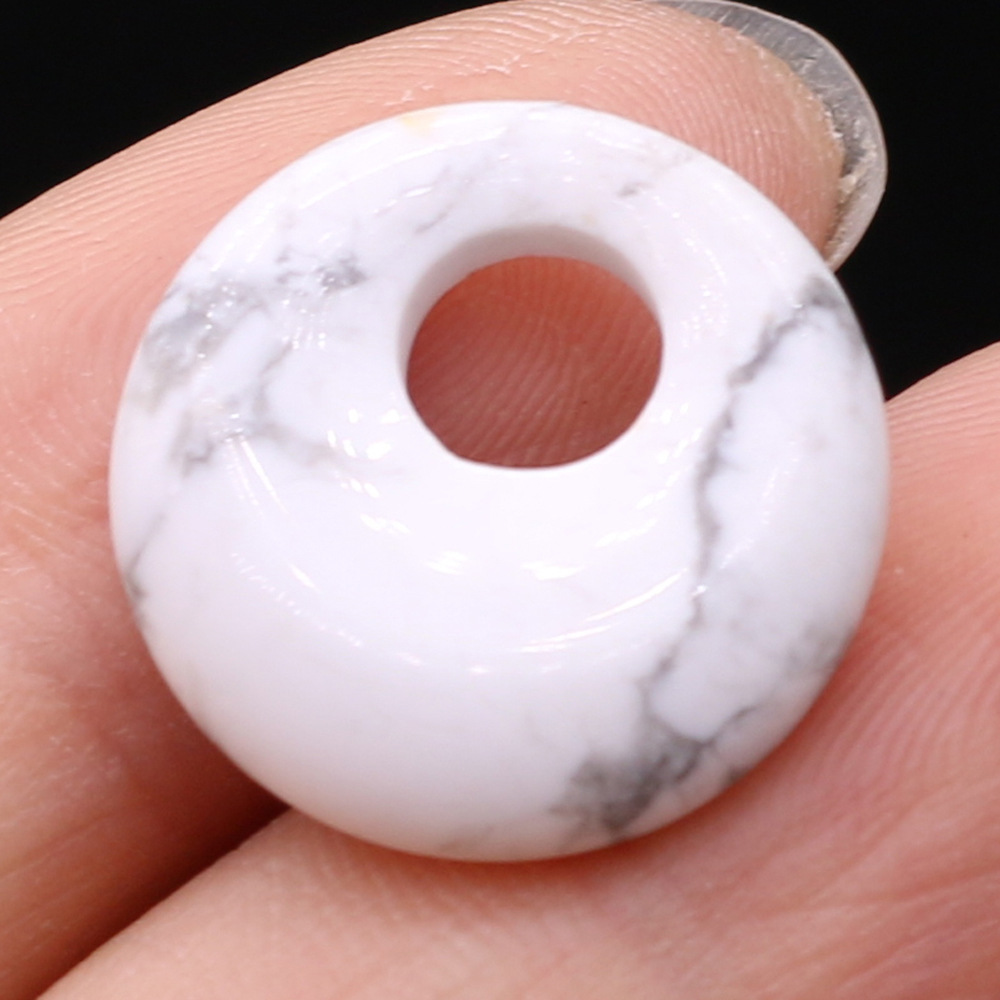 White turquoise diameter 18mm-hole 5.5mm