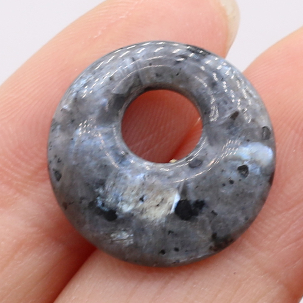 Labradorite, stone diameter 18mm-hole 5.5mm