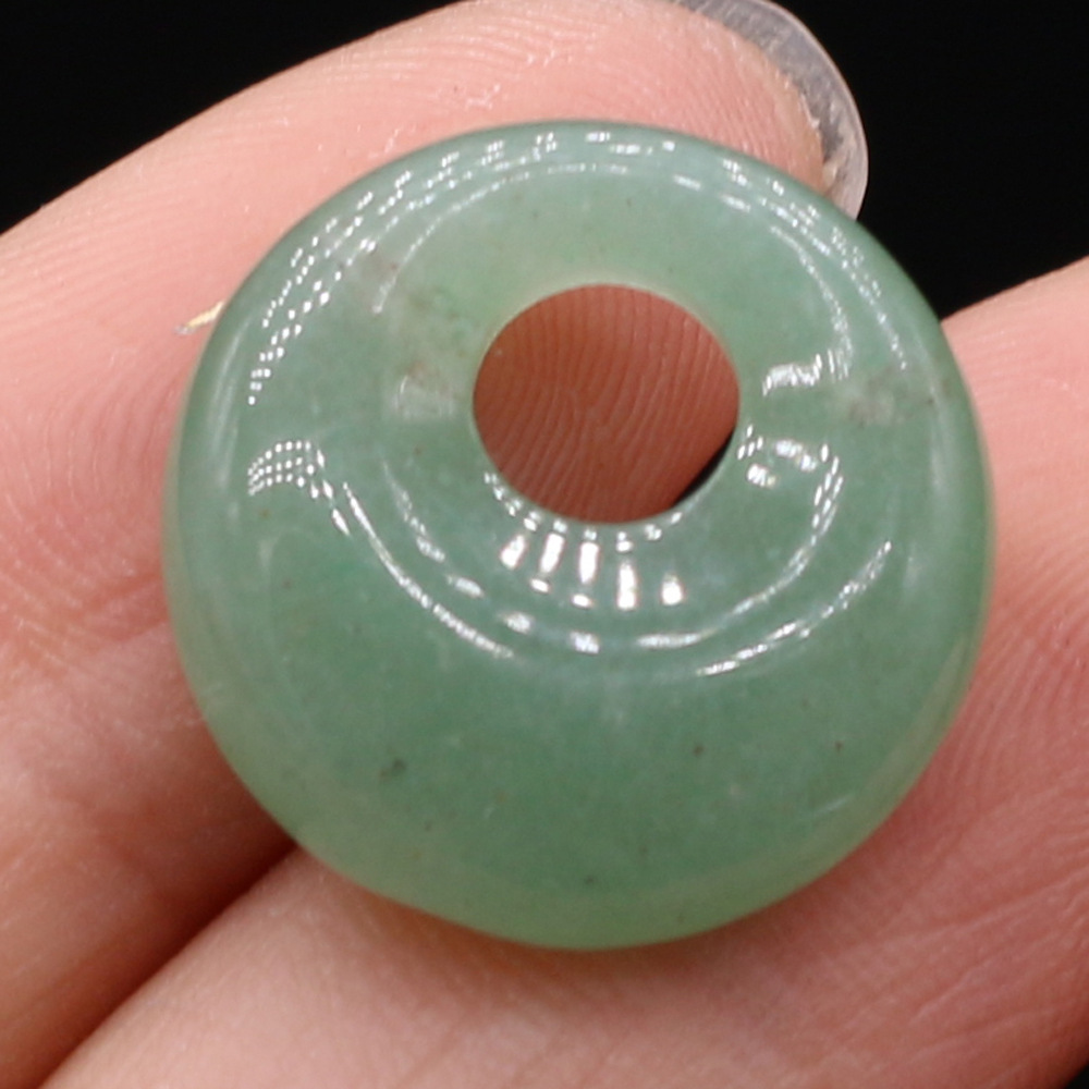 Green Aventurine, diameter 18mm-hole 5.5mm