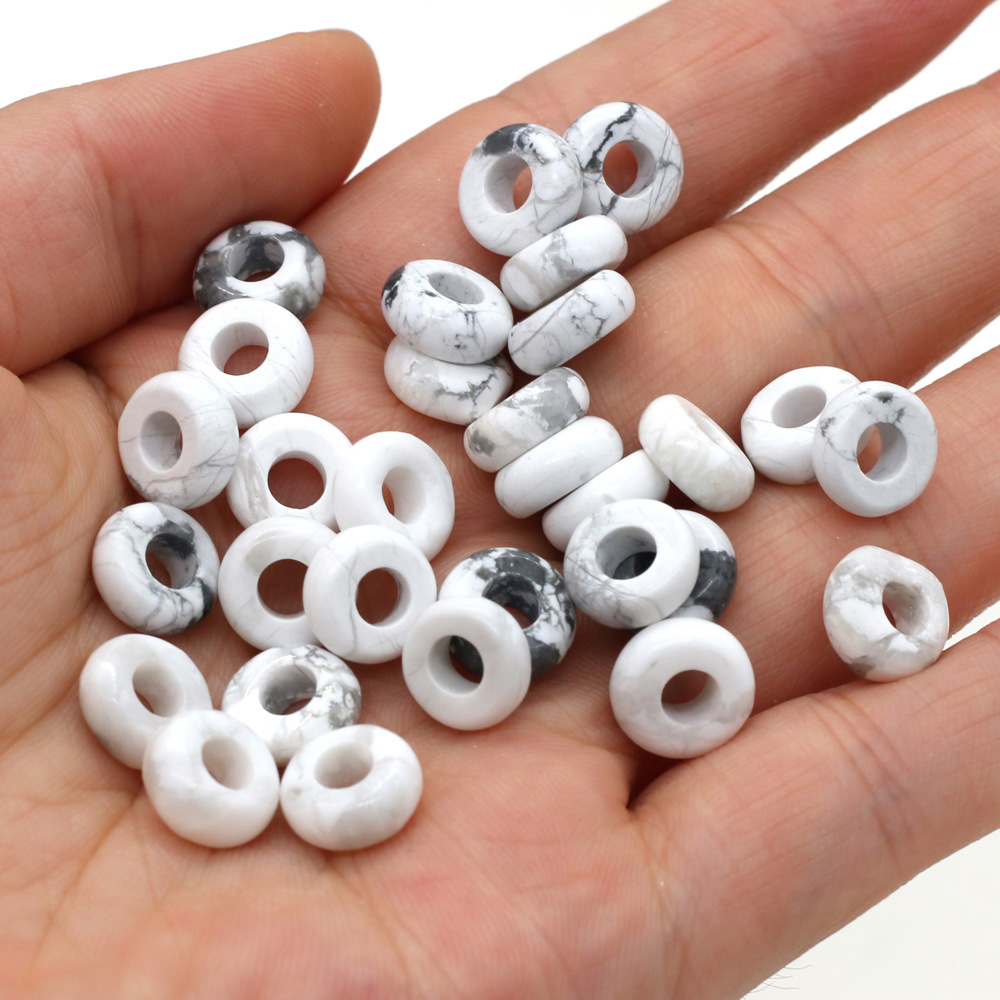 White turquoise specifications-5x10mm-hole inner d