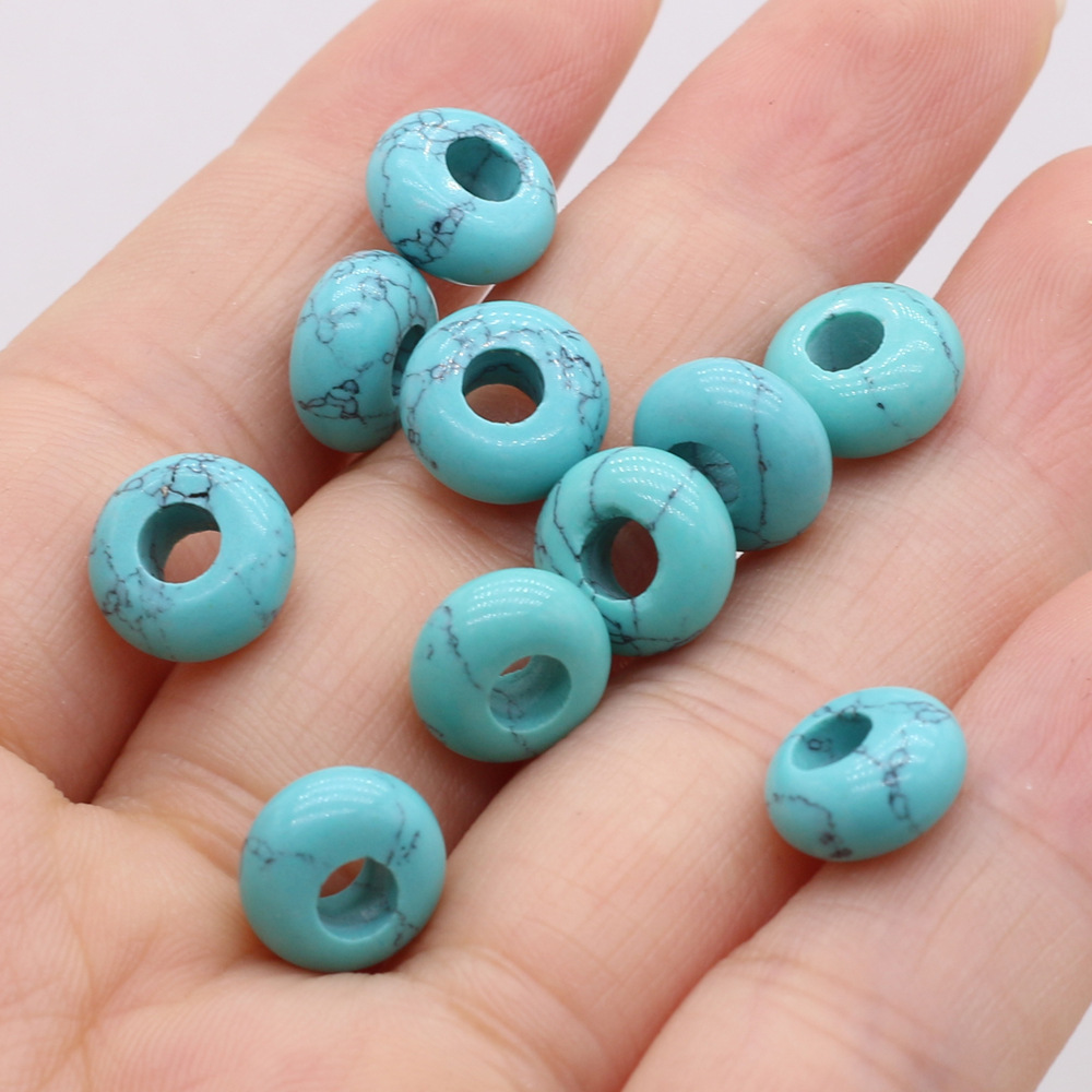 Blue turquoise specifications-5x10mm-hole inner di