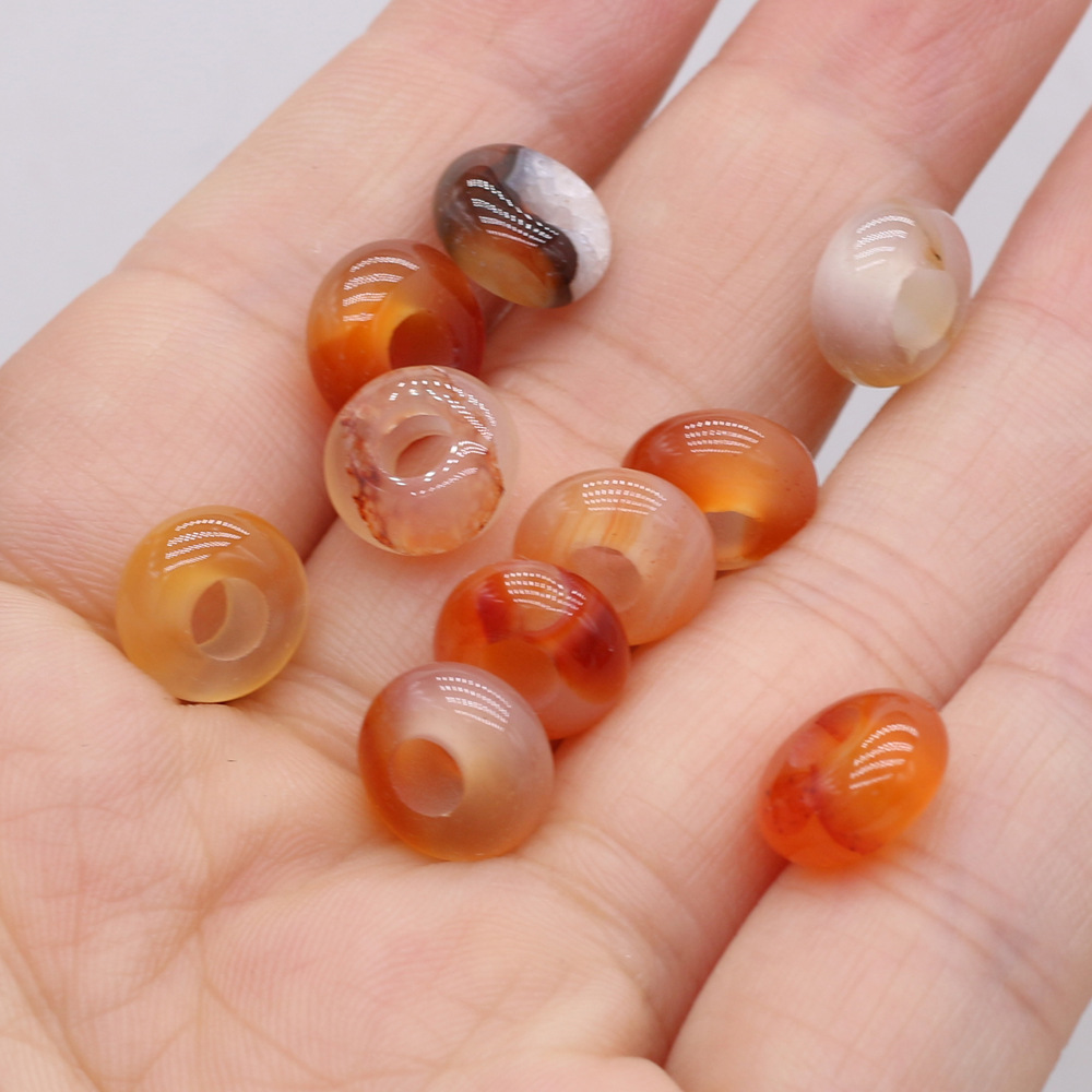 Red agate specifications-5x10mm-hole inner diamete
