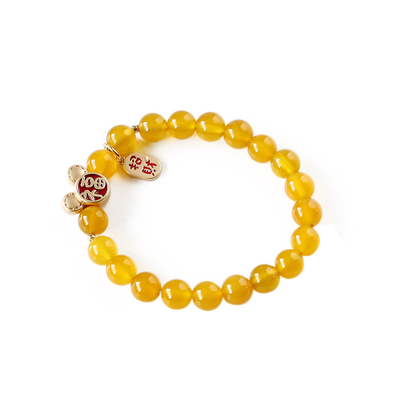 A3 yellow agate Mickey Mouse