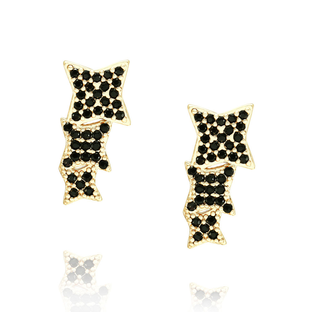 Gold + black zirconia