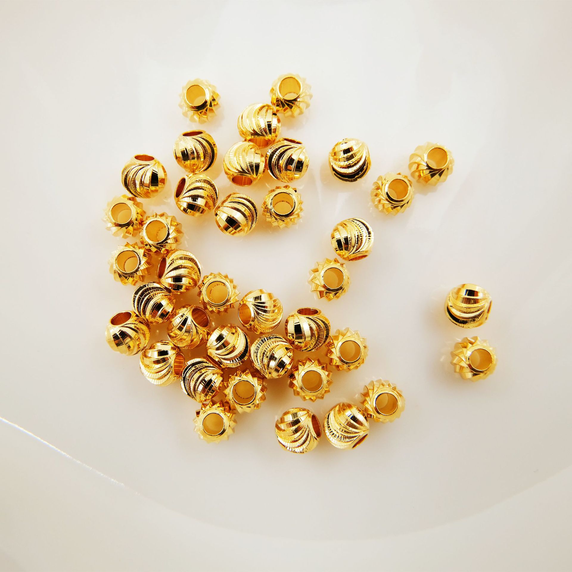 18K gold plated 6mm