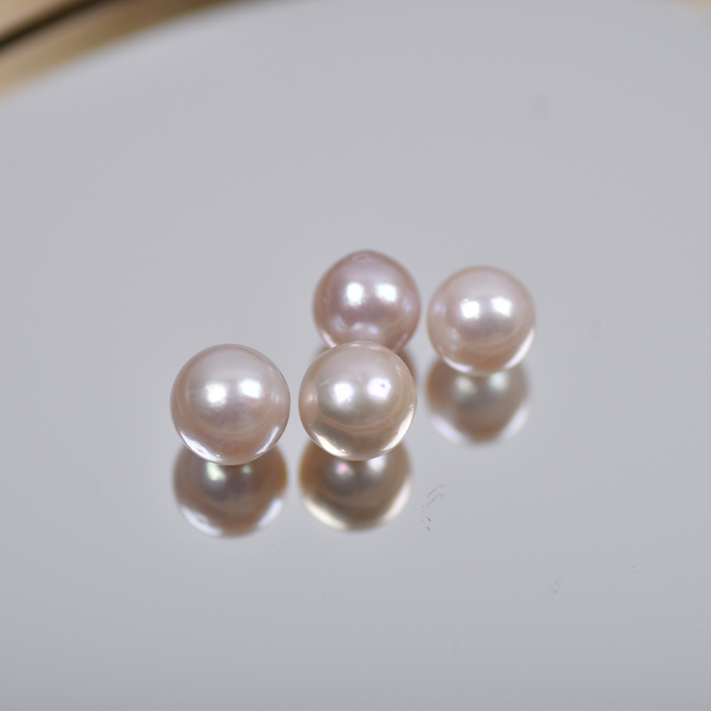 1:Natural white 8-9mm without holes