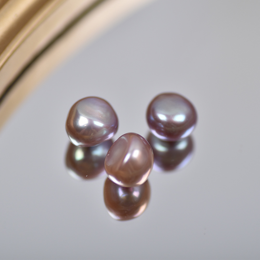 3:Natural purple 8-9mm without holes