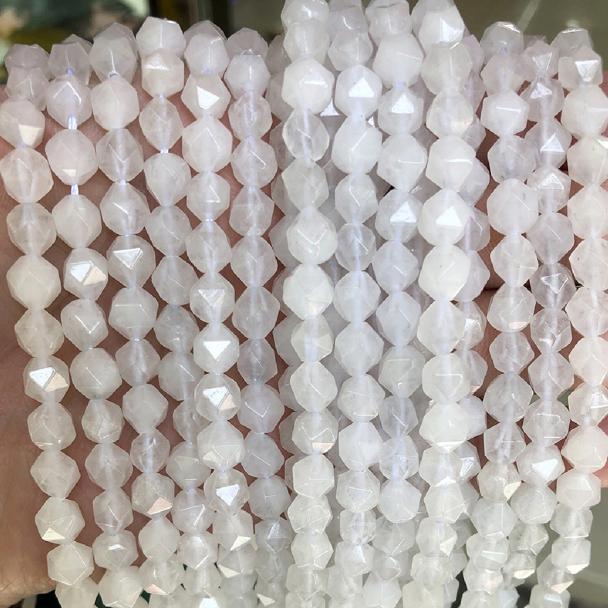 White Jade 8mm/about 43 pcs 