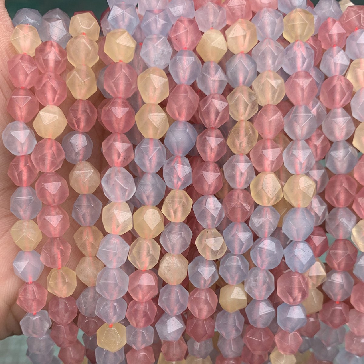 Morgan Chalcedony 6mm/about 55 pcs