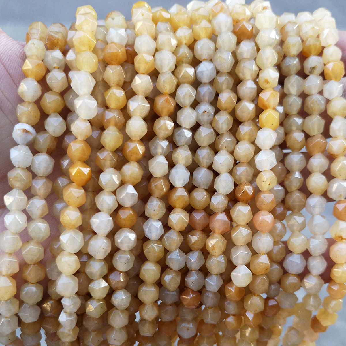 Jade Yellow 6mm/about 55 pcs