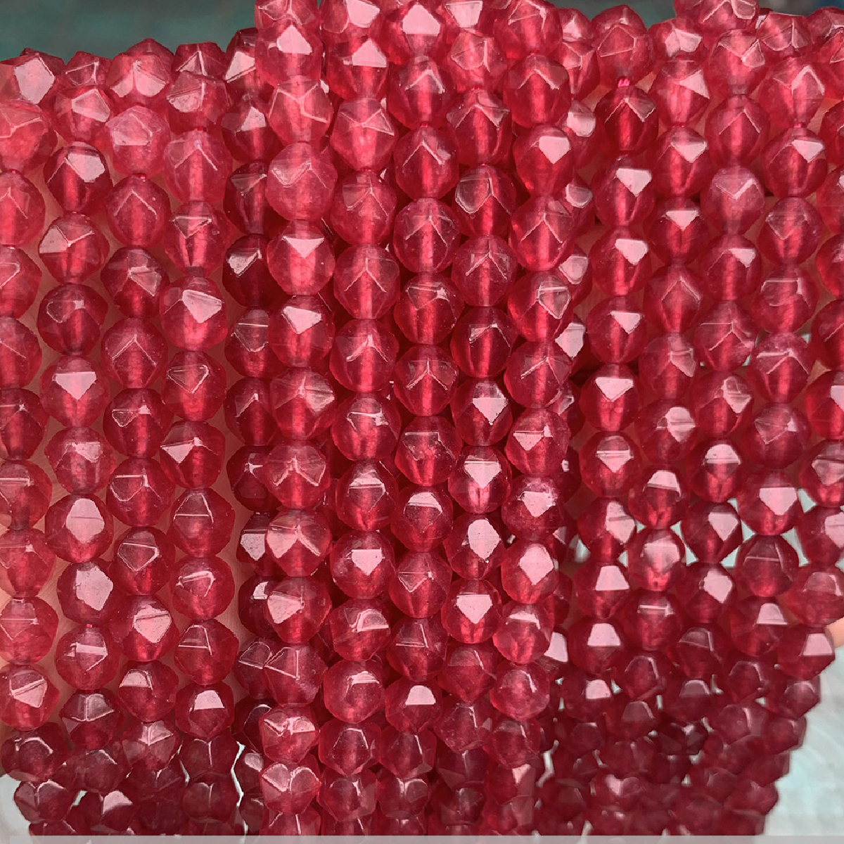 Burgundy Chalcedony 6mm/about 55 pcs