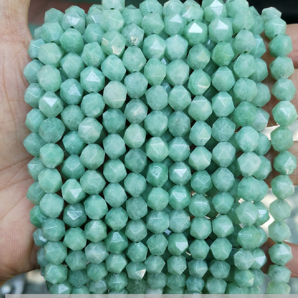 Burmese jade 6mm/about 55 pcs