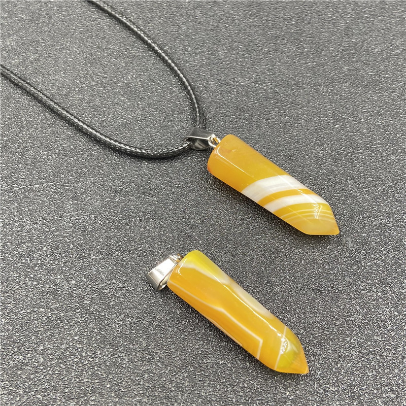 Yellow striped agate