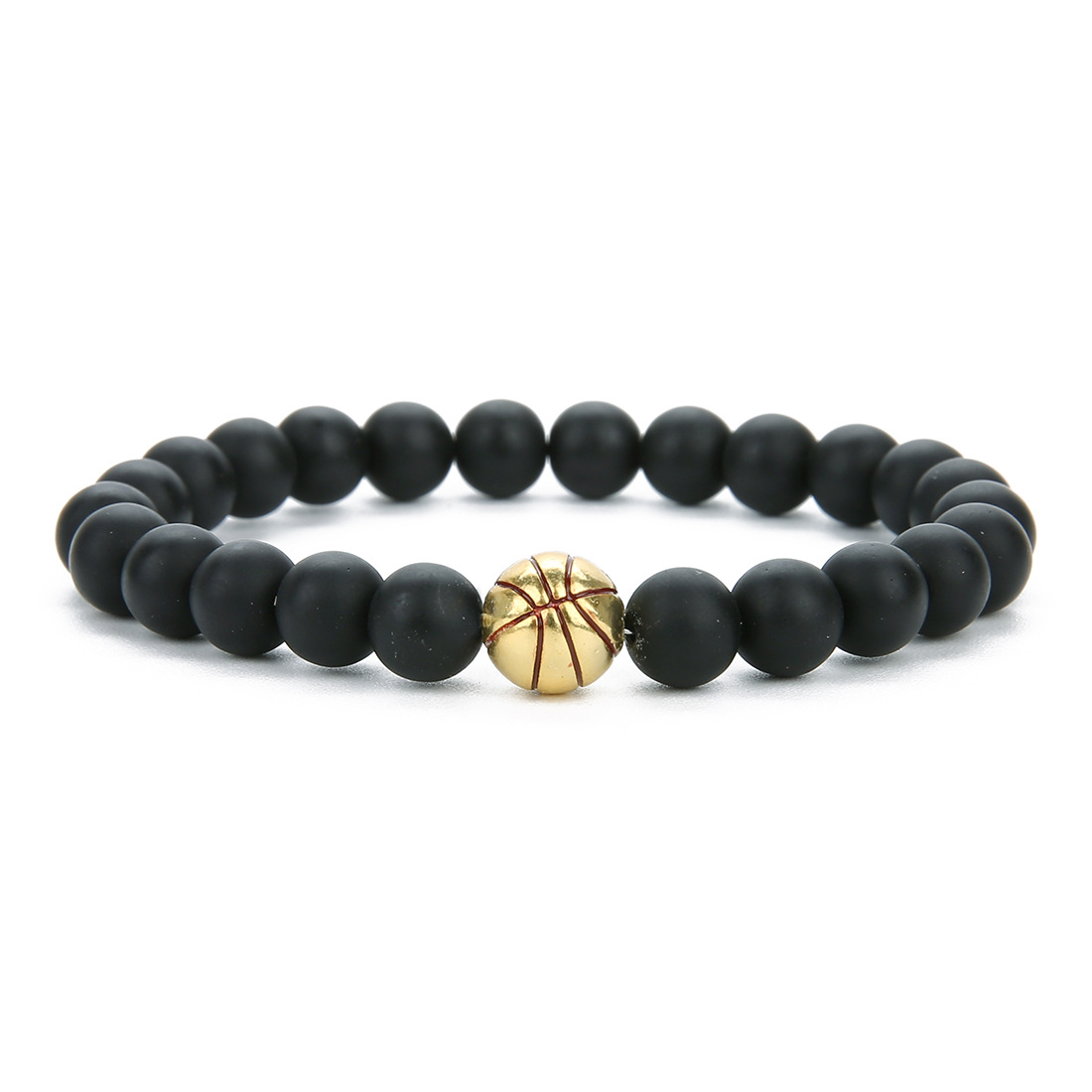 matte plastic bead,gold