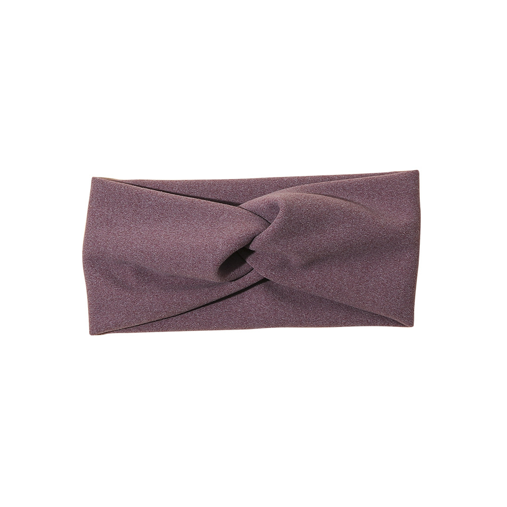 6:Wool velvet solid color hair band-purple