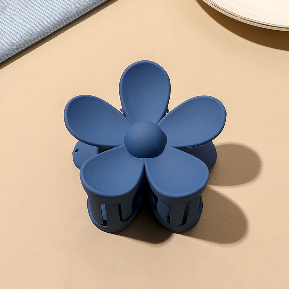 Dark Blue Frosted Clamp-Flower