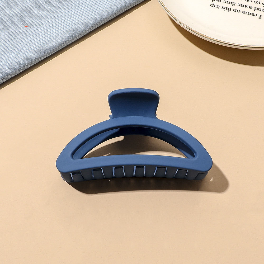 35:Dark Blue Frosted Clamp-Semicircle